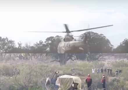 سلطات انزكان تستعين بمروحية لانقاد 5 أشخاص بعدما حاصرتهم السيول