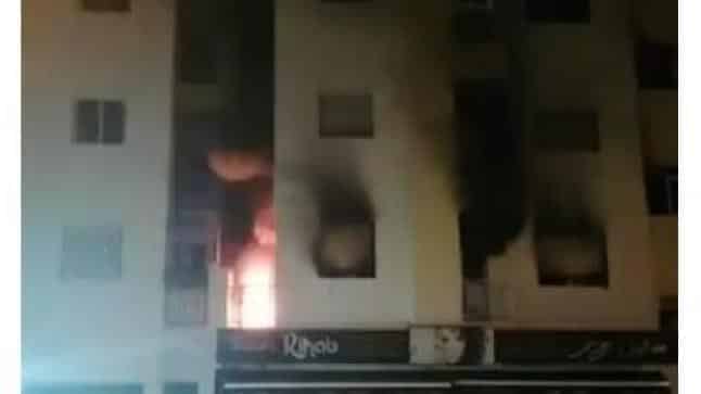 عاجل: اندلاع حريق باحدى الشقق بحي السلام باكادير