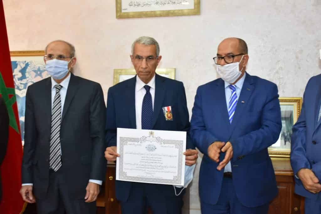 توشيح الأستاذ الحسين صدوق رئيس غرفة الجنح الاستئنافية بأكادير بوسام الاستحقاق من الدرجة الممتازة