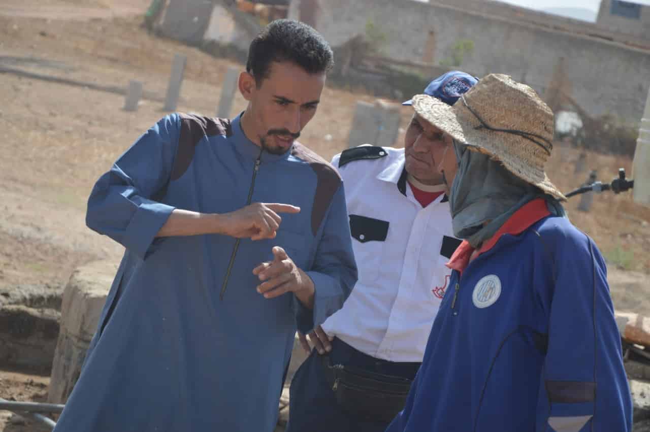 رئيس جمعية توفارس يزور ورش بناء مسجد الدوار