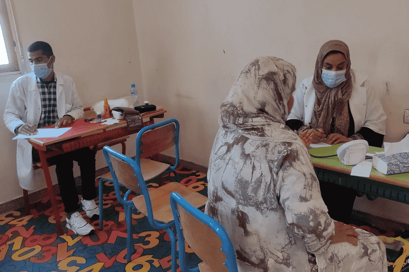 حملة طبية مجانية تفحص 240 شخصا في خريبكة