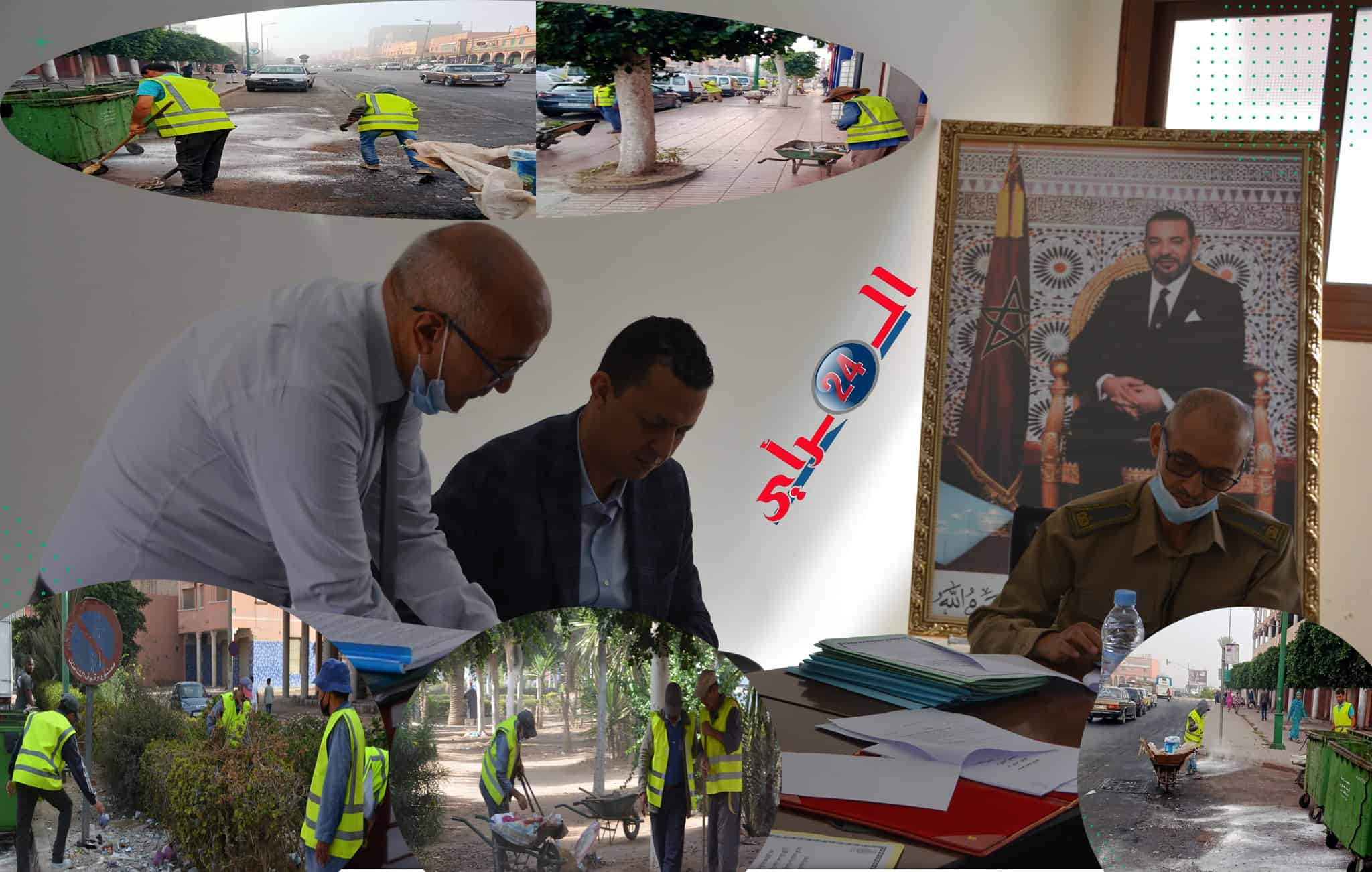 جماعة أيت ملول: إنطلاق حملة نظافة للشوارع والنقط السوداء بالمدينة”صور”
