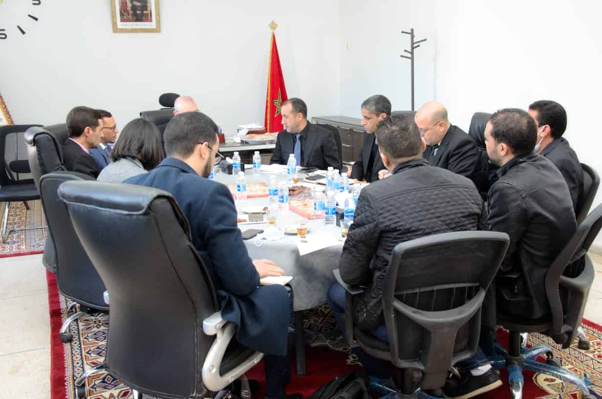 رئيس المجلس الجماعي لأولاد برحيل يستقبل بقصر البلدية الكاتب العام لوزارة العدل