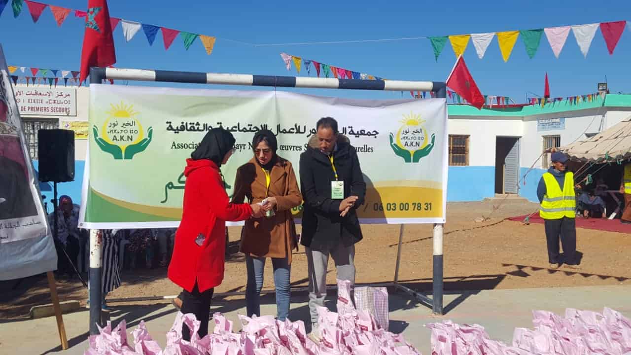 بالصور..جمعية الخير نور للأعمال الإجتماعية والثقافية الجرف إنزكان تنظم “حملة دفئ” لفائدة دواوير جماعة تيقي