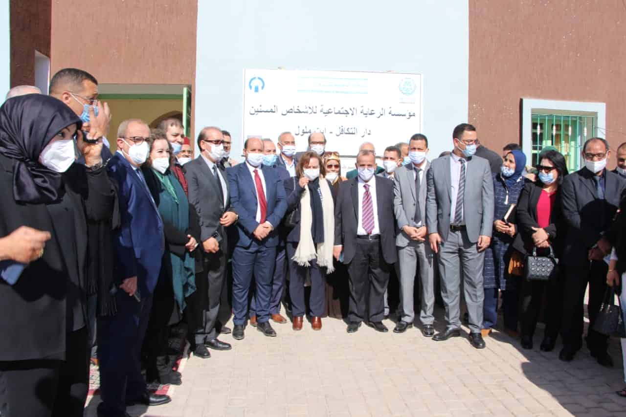 الوزيرة حيار تشيد بعمل ومجهودات منصة الشباب أركانة والقطب الاجتماعي لآيت ملول