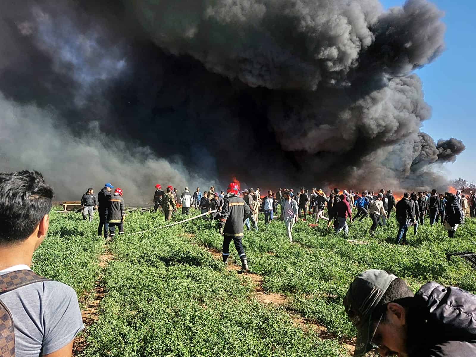 اندلاع حريق مهول بضيعة فلاحية بإنزكان
