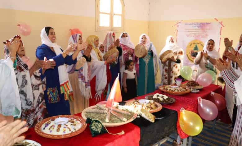 نساء تعاونية تليلا المنيزلة يحتفلن بالسنة الامازيغية ” ايض ء يناير ” بطقوسها المحلية
