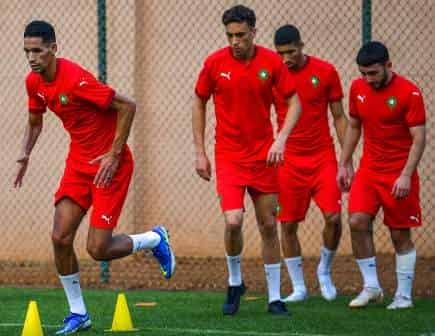 اسود الأطلس في أخر حصة قبل ملاقاة غانا في أول “محطات الكان”
