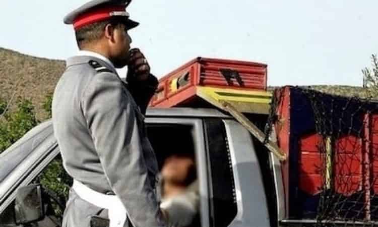 اشتوكة:درك بلفاع يضبط سيارة مسروقة بمدخل انشادن