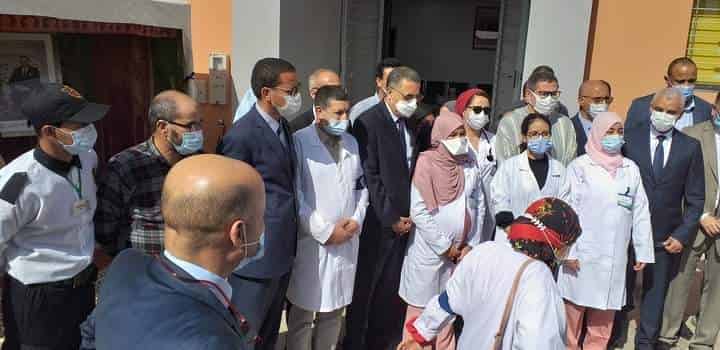 وزير الصحة خالد ايت طالب يحل ببيوكرى ويشرف على تدشين المركز التشخيصي للامراض التنفسية