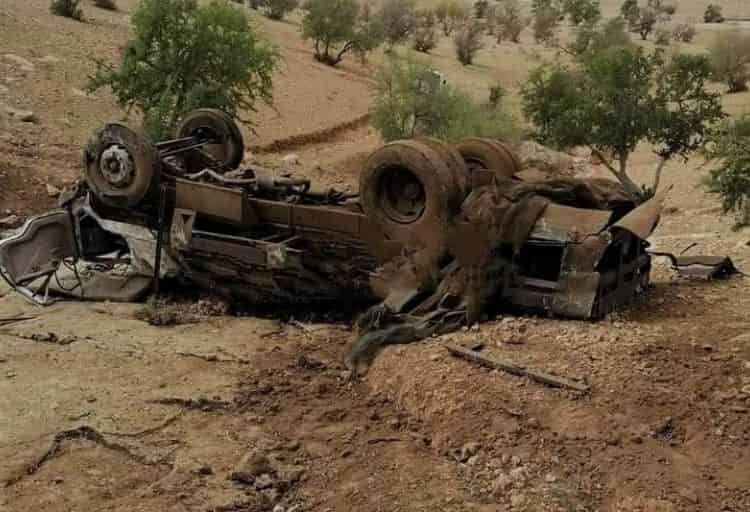 مصرع شخصان واصابة تالت في حادتة سير خطيرة باشتوكة