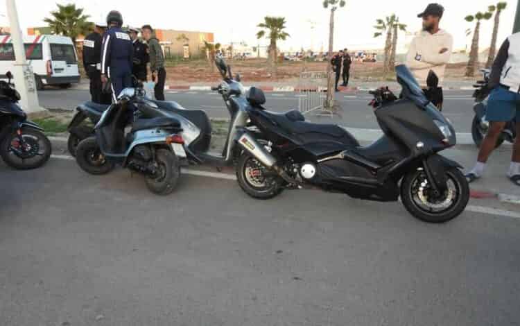 أمن اكادير يضبط 34 شخصا متورطين في السياقة الاستعراضية والخطيرة بالشارع العام”صور”