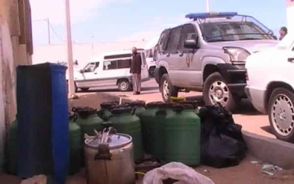 درك القليعة يفكك مصنعا سريا متخصصا في صناعة وتقطير مسكر “الماحيا”