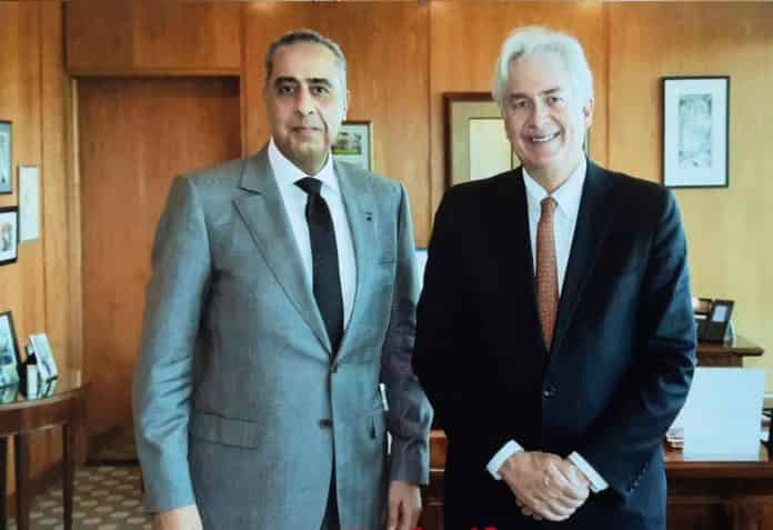 صورة حصرية: السيد عبد اللطيف حموشي مع وليام بيرنز المدير العام لوكالة المخابرات المركزية الاميركية CIA