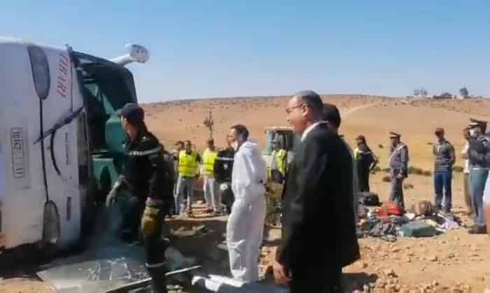 فاجعة..مصرع 17 شخصا في حادثة سير مميتة بين خريبكة والفقيه بن صالح￼