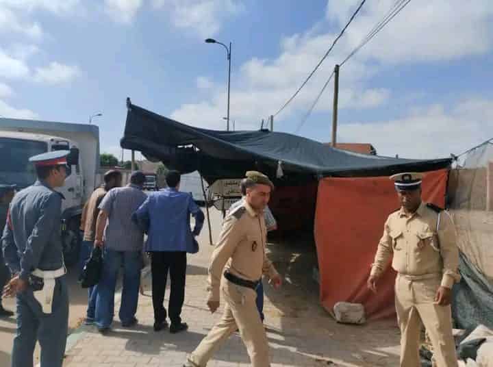 انشادن .. السلطات تواصل تحرير الملك العمومي بمركز تين منصور وايت بوطيب