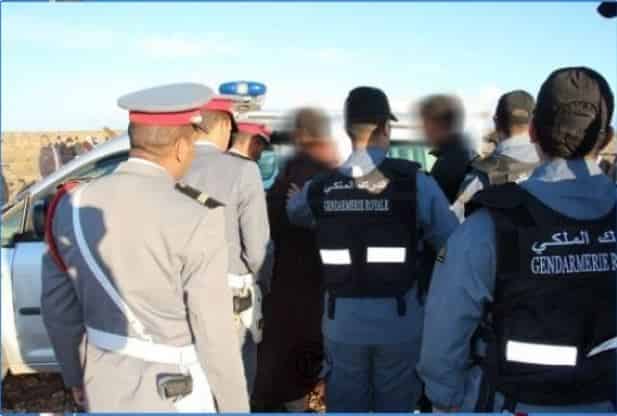 اشتوكة:درك بلفاع يحجز كمية من مسكر”ماء الحياة” ومخدر الكيف وطابا