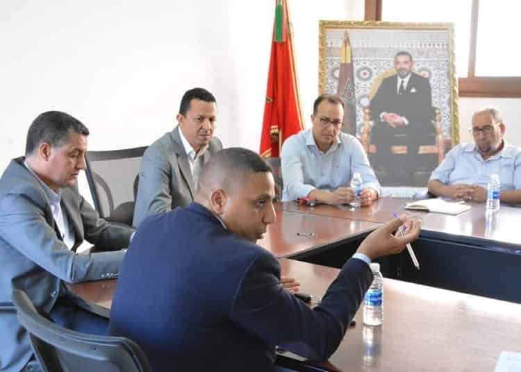 جماعة أيت ملول في اجتماع مع اعضاء غرفة الصناعة التقليدية بجهة سوس