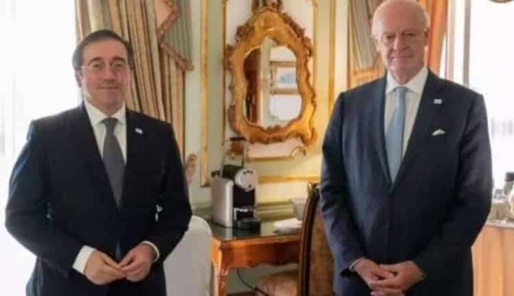 الصحراء المغربية.. دي ميستورا يلتقي وزير الخارجية الاسباني￼