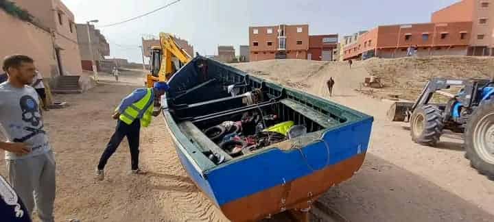 درك ماسة يحبط محاولة هجرة 10 أشخاص