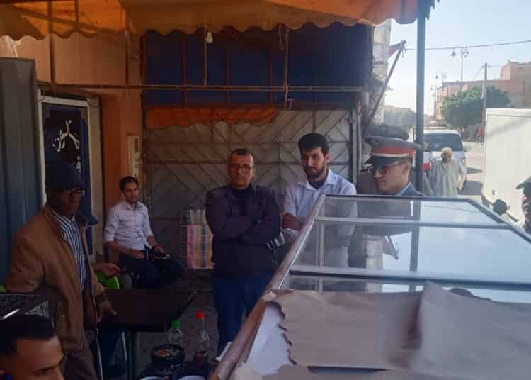 اشتوكة:لجنة مراقبة الجودة تباغت محلات الوجبات السريعة  ببلفاع