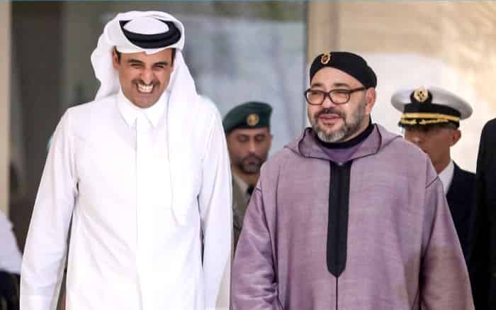 جلالة الملك يجري اتصالا هاتفيًا مع أمير قطر