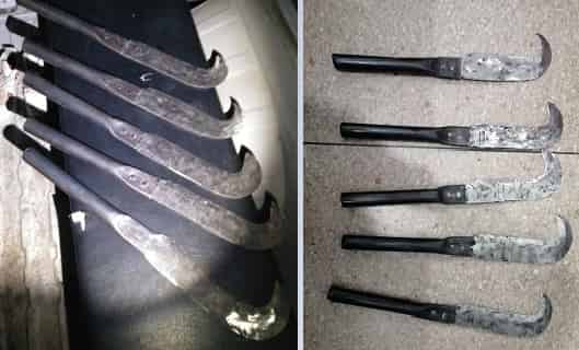 توقيف طالب في تزنيت بحوزته 5 سواطير كان يعتزم نقلها إلى الحي الجامعي باكادير