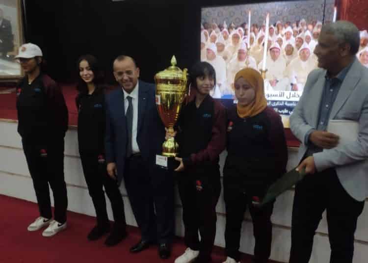 عامل عمالة إنزكان أيت ملول يكرم فريق جمعية أكاليونز الجرف الفائز بكأس العرش لرياضة التانكسودو