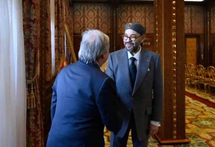 جلالة الملك يستقبل الامين العام للامم المتحدة انطونيو غويتريس￼