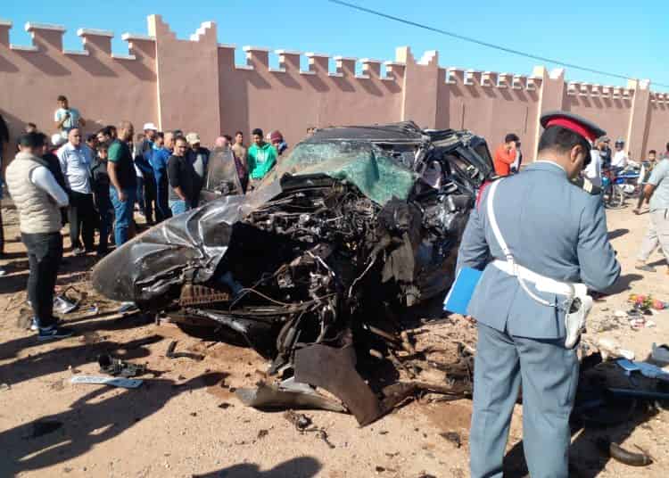 اشتوكة:مصرع رجل أعمال في حادثة سير خطيرة