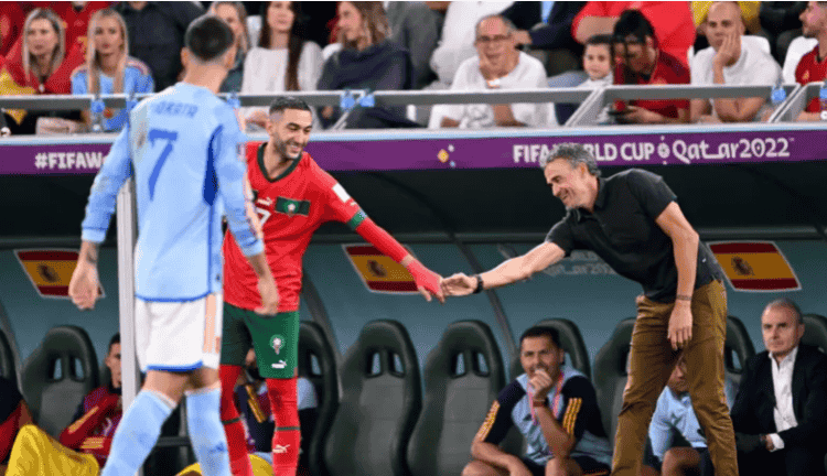 مدرب اسبانيا: المنتخب المغربي يستحق الفوز￼
