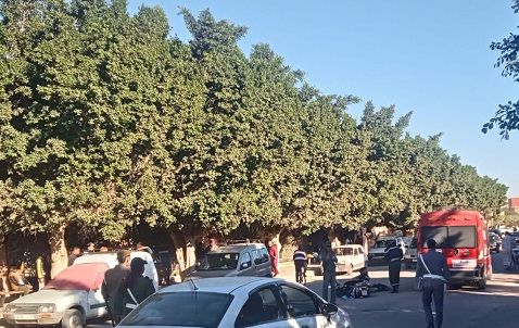 اشتوكة: اصابة شخصين في حادتة سير ببلفاع