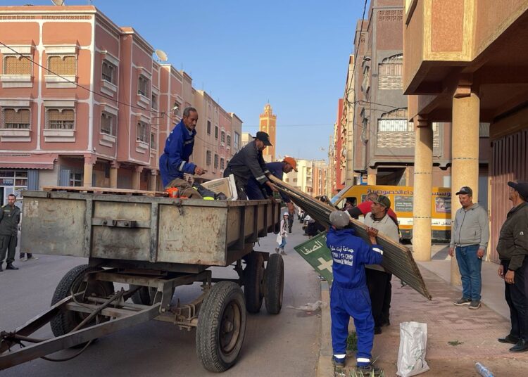 حملة تحرير الملك العمومي في أيت ملول: خطوة حاسمة نحو تنظيم الحياة العامة