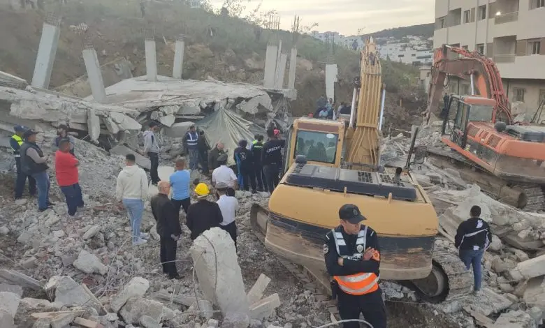 استنفار أمني عقب العثور على جثة تحت أنقاض عمارة في طور البناء بطنجة