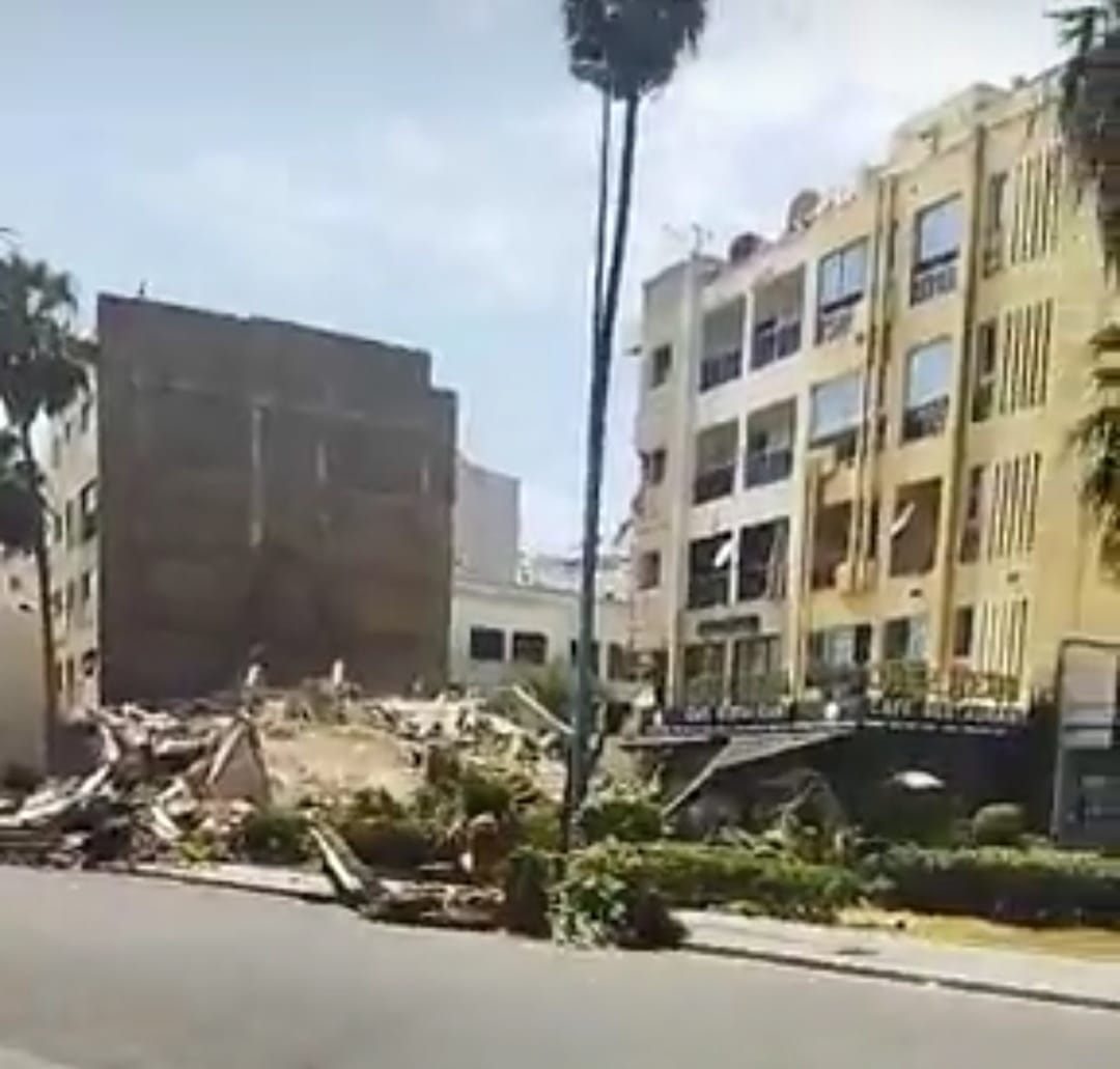 الدار البيضاء : السلطات أخلت العمارة المنهارة لحظات قبل الكارثة