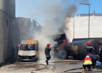 انفجار شاحنة صهريجية تحمل مادة “الفيول” بطنجة