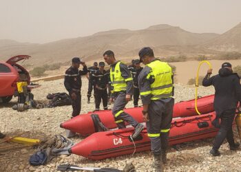 حصيلة مشرفة لتدخلات الوقاية المدنية في فيضانات طاطا (صور)