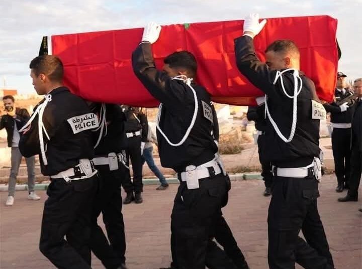 جنازة مهيبة لشهيد الواجب المهني شرطي بني ملال (صور)