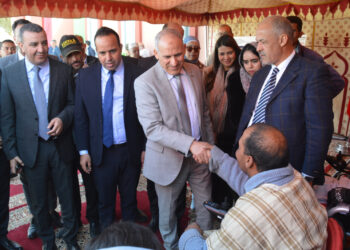 سيدي إفني:عامل الإقليم يشرف على تدشين مشاريع تنموية بجماعتي تيوغزة والاخصاص.