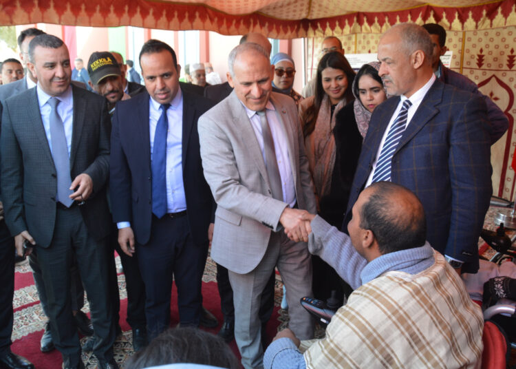 سيدي إفني:عامل الإقليم يشرف على تدشين مشاريع تنموية بجماعتي تيوغزة والاخصاص.