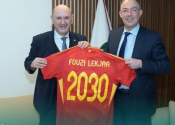 التنسيق المشترك لمونديال 2030.. لقجع يستقبل الرئيس الجديد للاتحاد الاسباني رافائيل لوزان