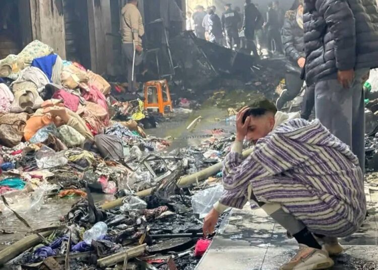 توقيف مشتبه فيهم بسرقة متضرري حريق سوق بني مكادة بطنجة