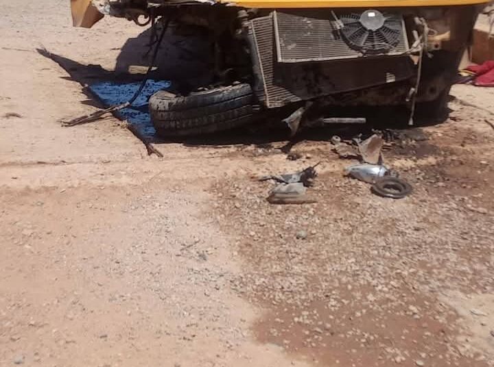 انفجار إطار امامي لسيارة للنقل المدرسي يرسل تلاميذ للمستعجلات ضواحي قلعة السراغنة‼