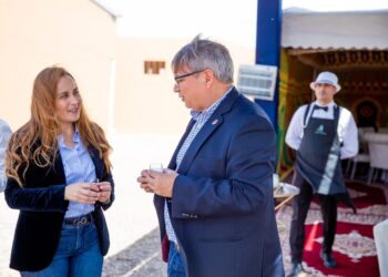 سفير الشيلي يفتتح محطة تعبئة الفواكه الحمراء بمدينة بيوكرى