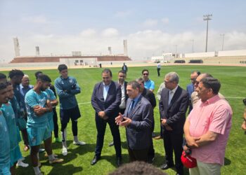 سعيد أمزازي يحضر تداريب فريق حسنية أكادير لتقديم الدعم النفسي للاعبين استعداداً للمباراة المصيرية