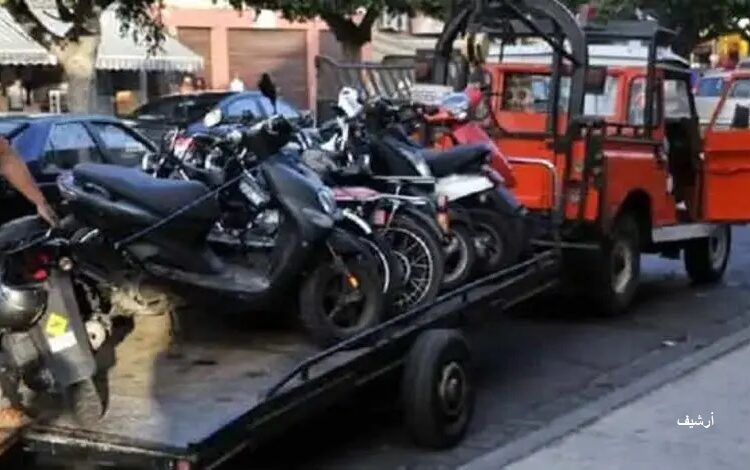 حملة أمنية مكثفة لشرطة المرور في أولاد تايمة تستهدف سائقي الدراجات النارية