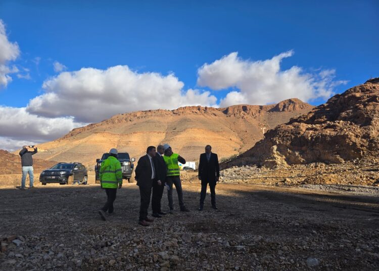 عامل إقليم اشتوكة آيت باها يتفقد أشغال بناء سد تلي بجماعة اداوكنيظيف