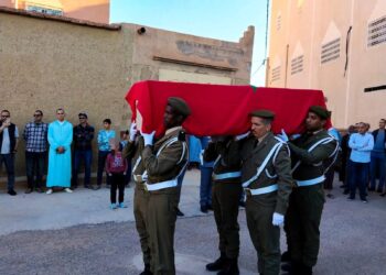 زاكورة تشيع أحد أبنائها: تشييع جثمان قائد الملحقة الإدارية الأولى بالقليعة إلى مثواه الأخير