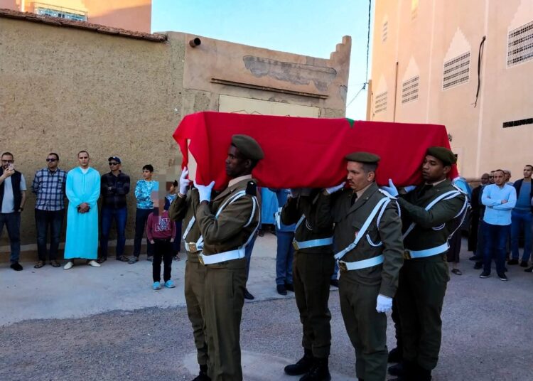 زاكورة تشيع أحد أبنائها: تشييع جثمان قائد الملحقة الإدارية الأولى بالقليعة إلى مثواه الأخير